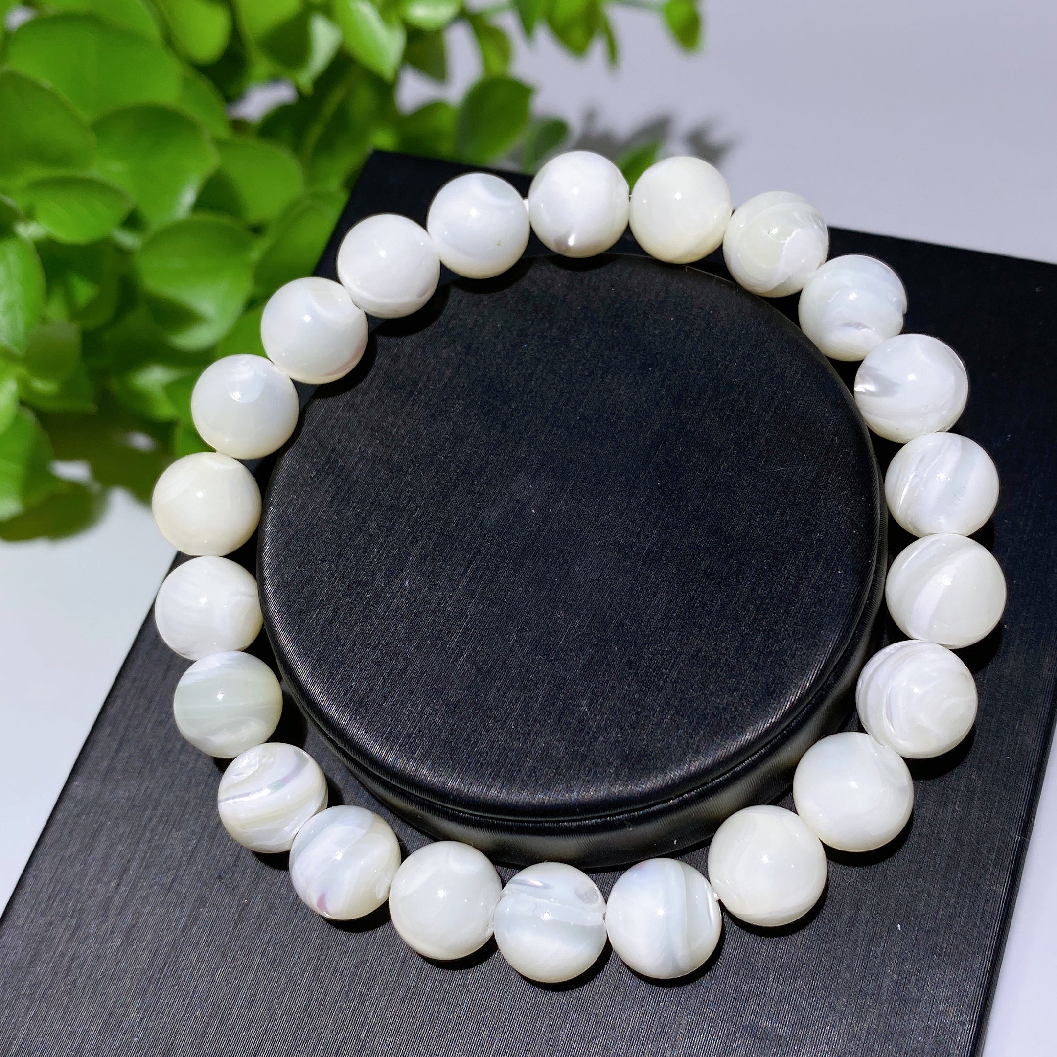 8mm Shell Stone Spiritual Bracelet for Healing & Protection