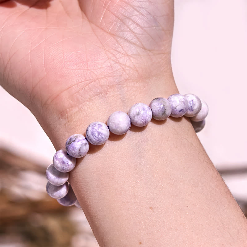 Bracelet en sodalite 8 mm pour l'harmonie, le calme et l'intuition