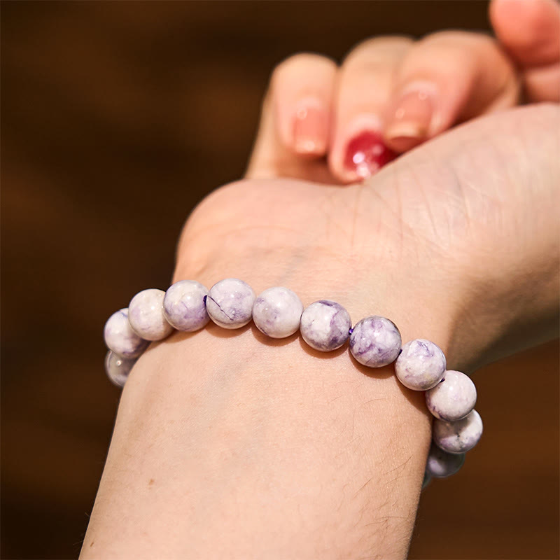 Bracelet d'harmonie spirituelle en sodalite de 8 mm pour l'équilibre