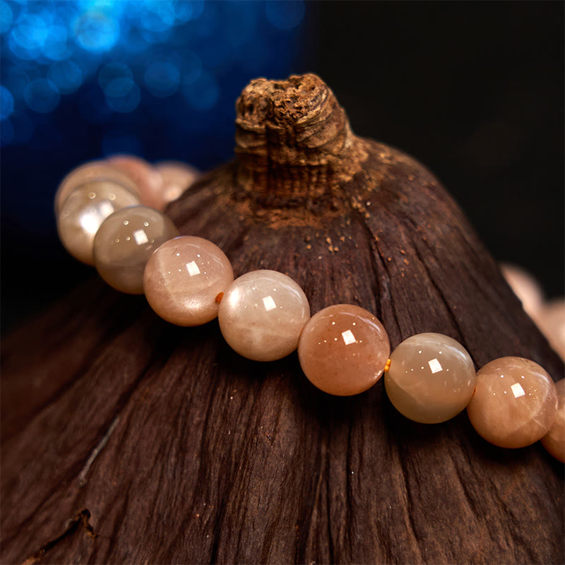 Bracelet d'énergie positive en pierre de soleil de 8 mm