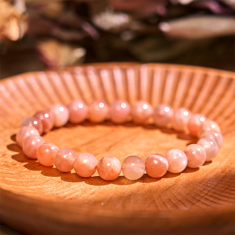 Bracelet d'énergie positive en pierre de soleil de 8 mm