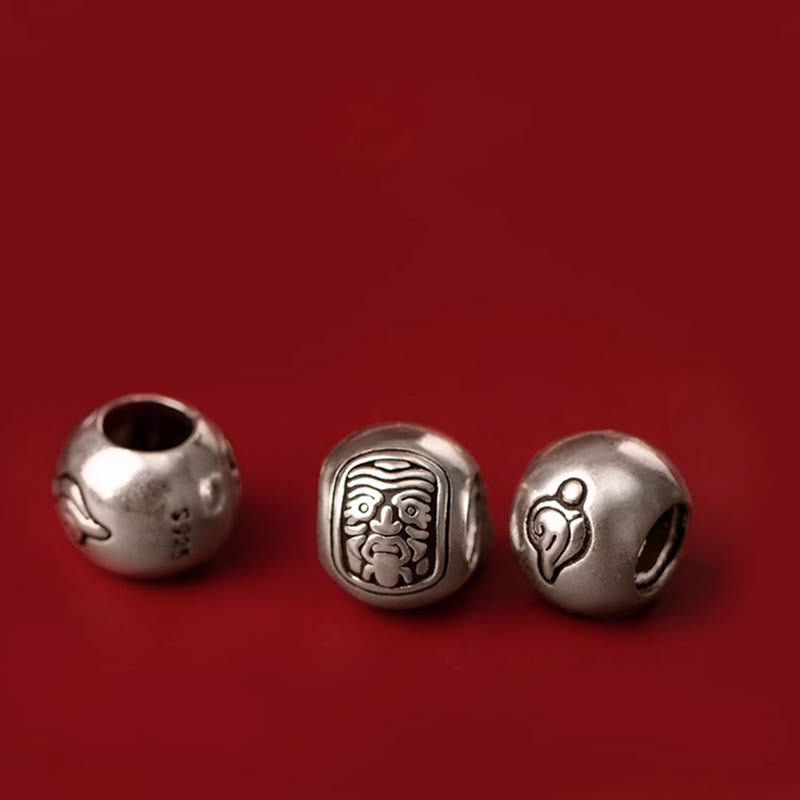 Bracelet tibétain Bouddha Zakiram de 8 mm pour la richesse et la protection