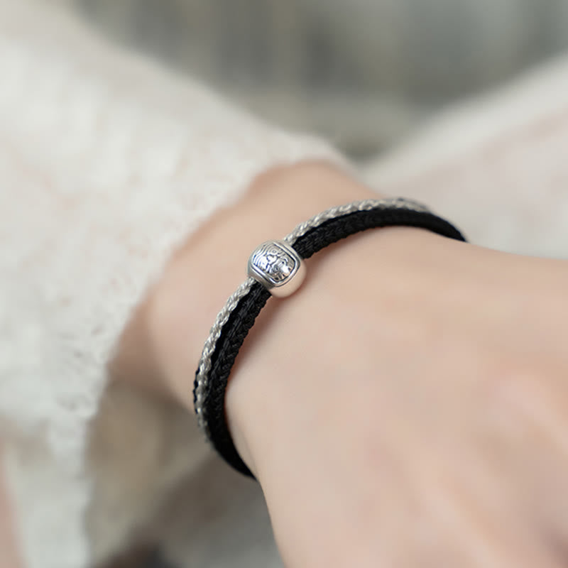 Bracelet tibétain Bouddha Zakiram de 8 mm pour la richesse et la protection