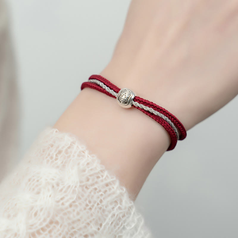 Bracelet tibétain Bouddha Zakiram de 8 mm pour la richesse et la protection