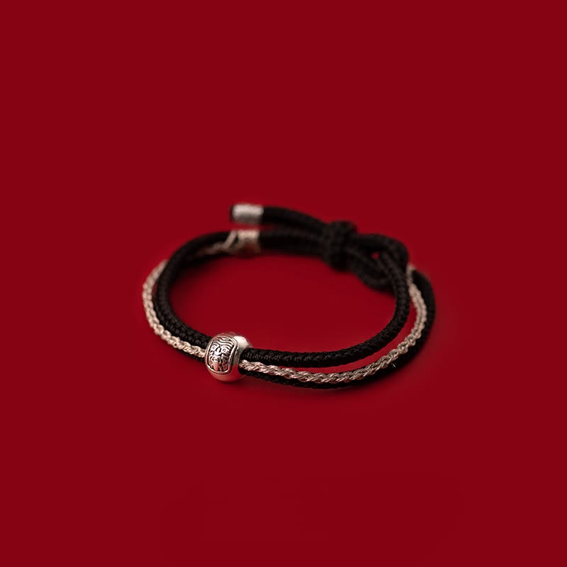 Bracelet tibétain Bouddha Zakiram de 8 mm pour la richesse et la protection