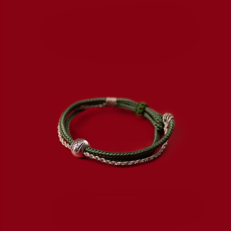 Bracelet tibétain Bouddha Zakiram de 8 mm pour la richesse et la protection
