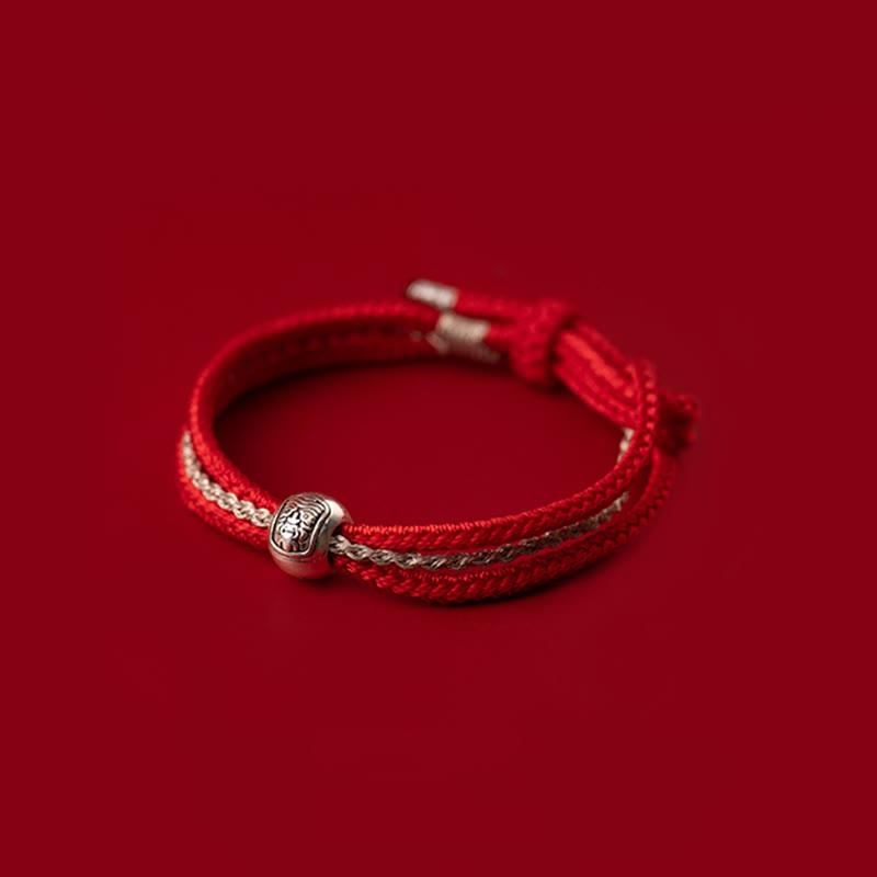 Bracelet tibétain Bouddha Zakiram de 8 mm pour la richesse et la protection