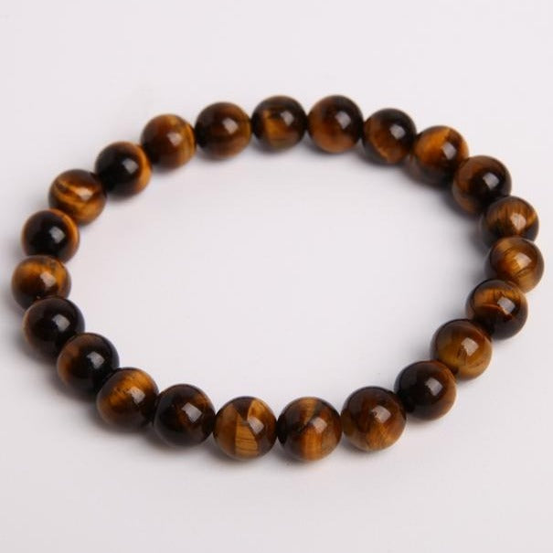 8mm Tiger Eye Crystal Protection Bracelet