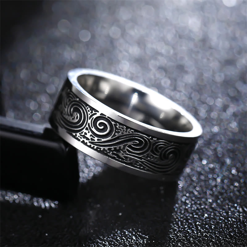Bague d'équilibre en acier titane de 8 mm pour une clarté spirituelle
