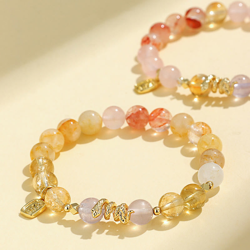 Bracelet porte-bonheur en améthyste de 8 mm pour l'équilibre