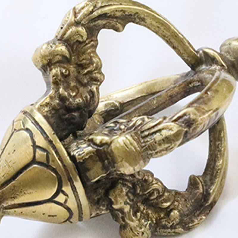 Dorje de méditation en cuivre de 23 cm, fabriqué à la main au Népal