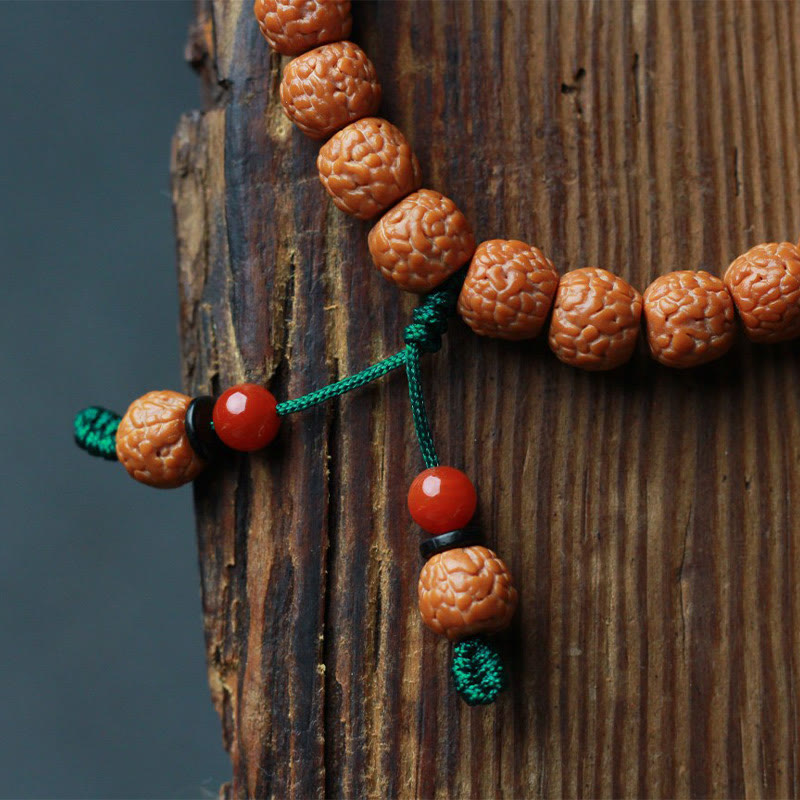 Bracelet de richesse en agate Rudraksha Bodhi Seed 9-11 mm