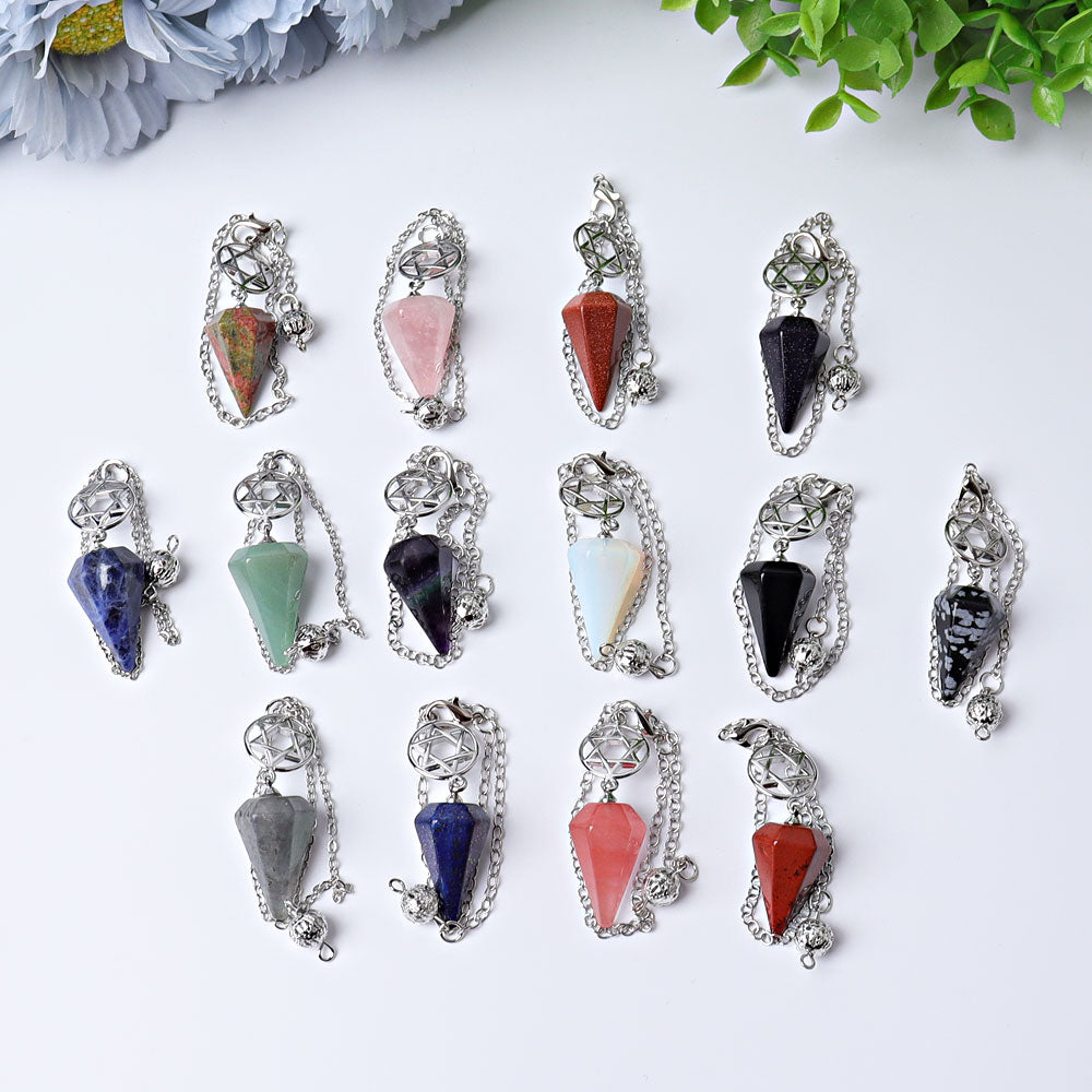 9" Crystal Pendulum Arrow Head - 9 Inch Healing Tool