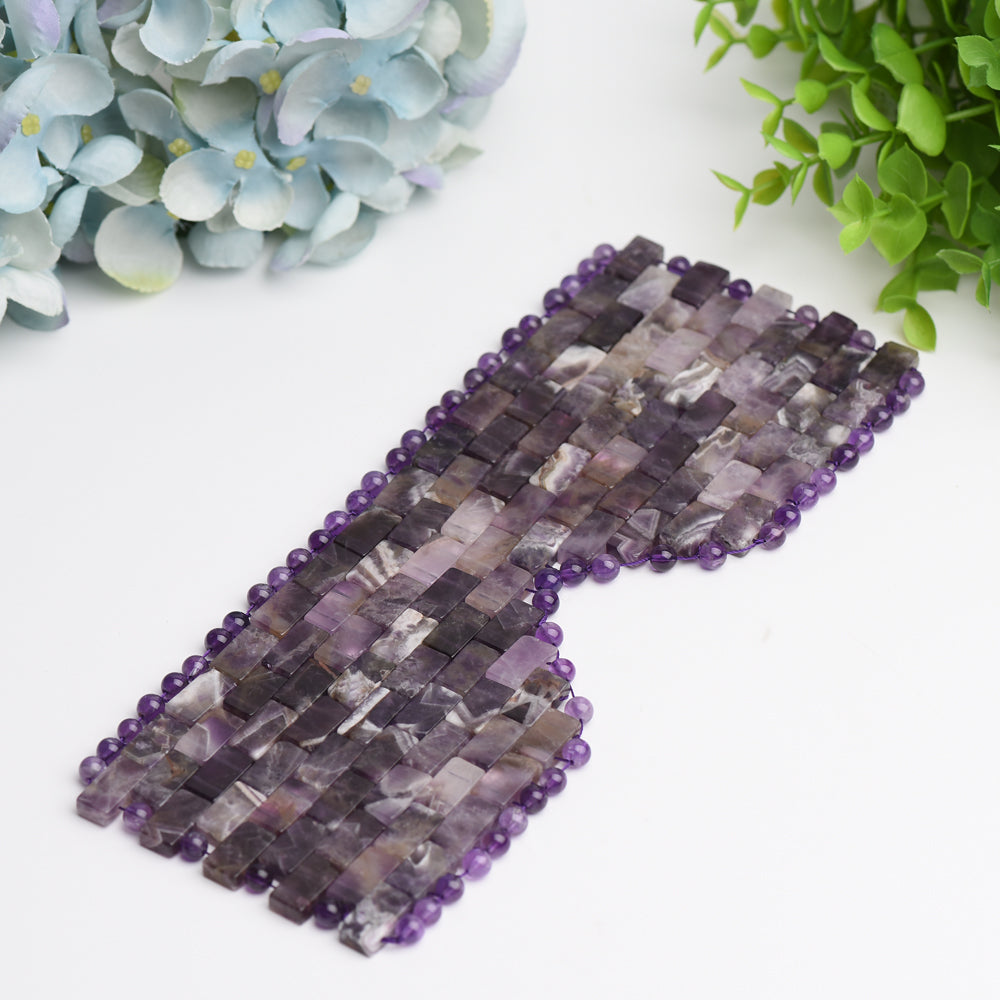 9 Inch Mixed Crystal Healing Eye Mask for Meditation