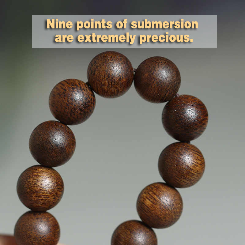 Bracelet en bois d'agar 9 points | Sons de guérison