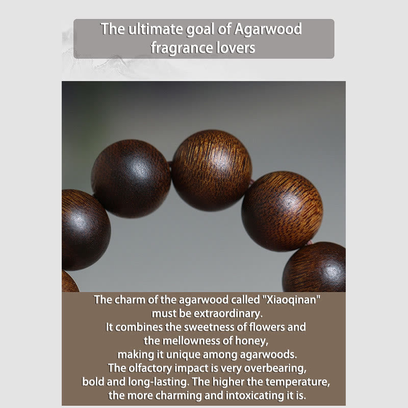 Bracelet en bois d'agar 9 points | Sons de guérison