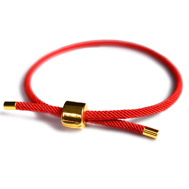 Minimalist Adjustable Red String Bracelet for Protection & Luck