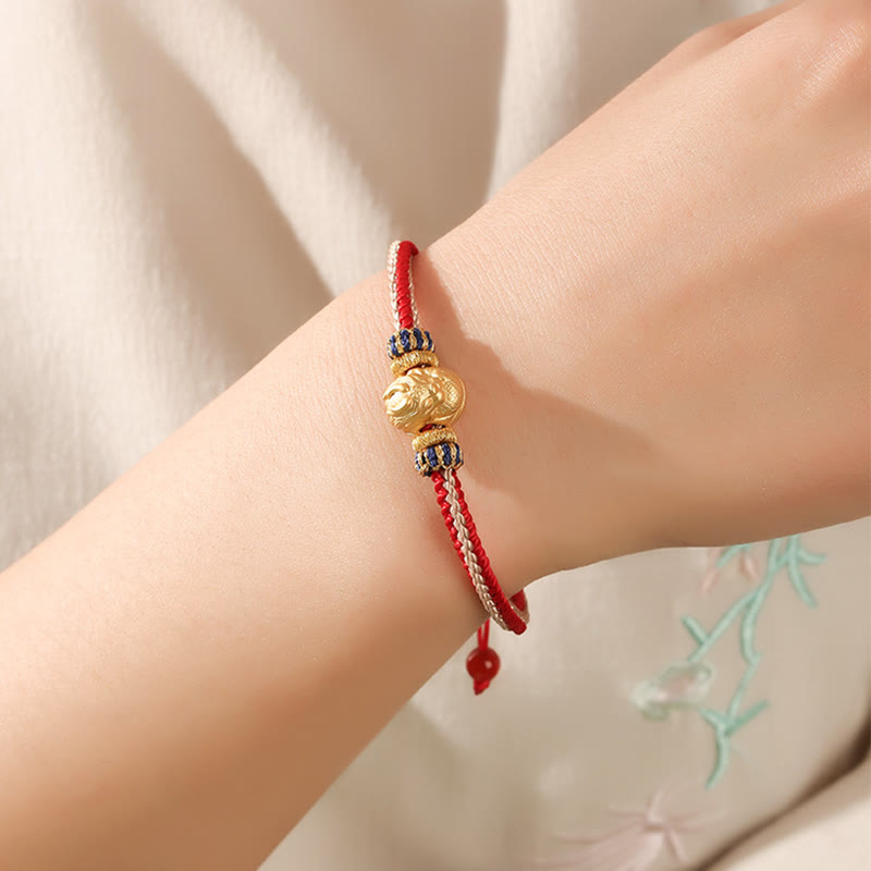 925 Sterling Silver Dragon Bracelet for Luck and Strength