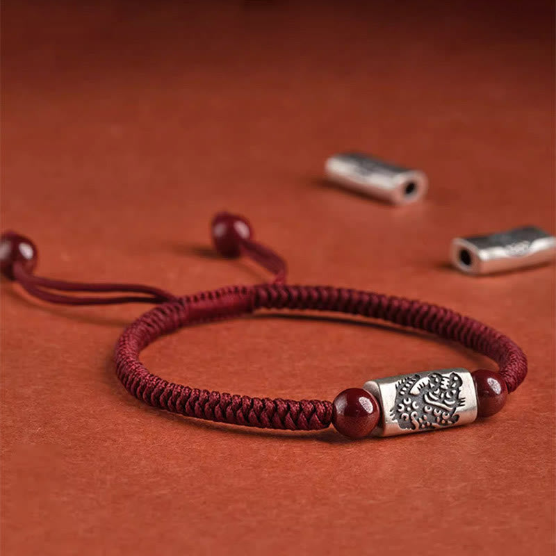 Bracelet de protection du zodiaque chinois en argent sterling 925