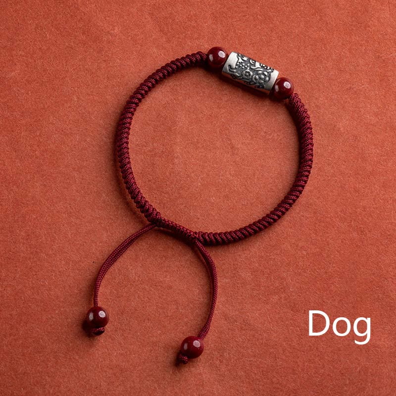 Bracelet de protection du zodiaque chinois en argent sterling 925