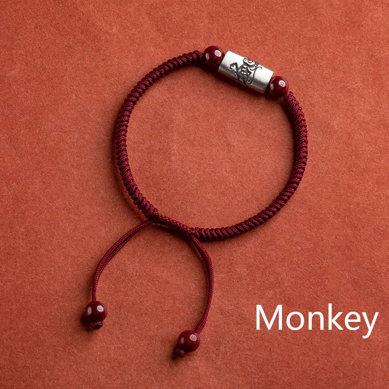 Bracelet de protection du zodiaque chinois en argent sterling 925