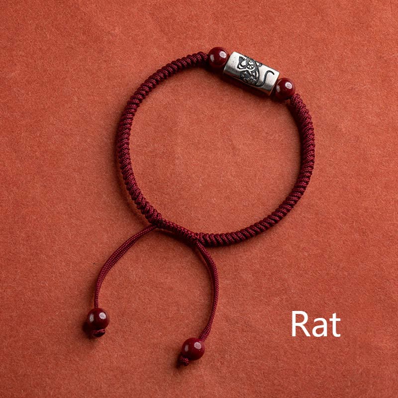 Bracelet de protection du zodiaque chinois en argent sterling 925