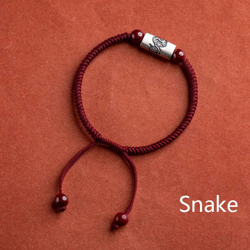 Bracelet de protection du zodiaque chinois en argent sterling 925
