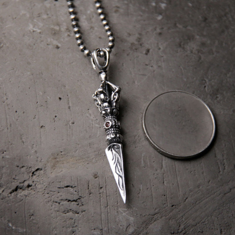 Collier Dorje Vajra en argent sterling 925 | Illumination spirituelle