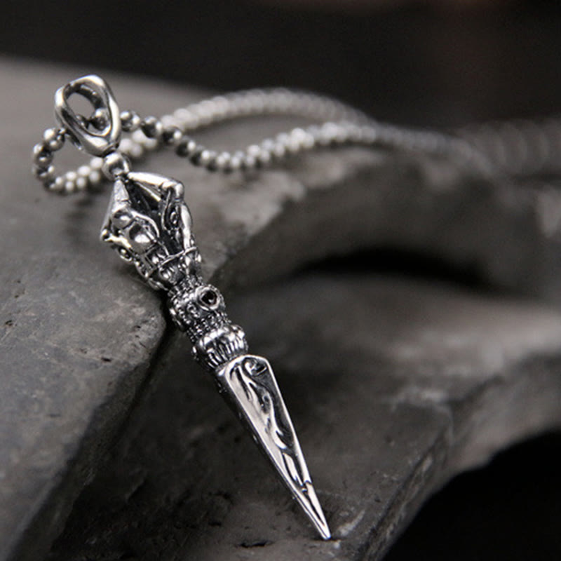 Collier Dorje Vajra en argent sterling 925 | Illumination spirituelle