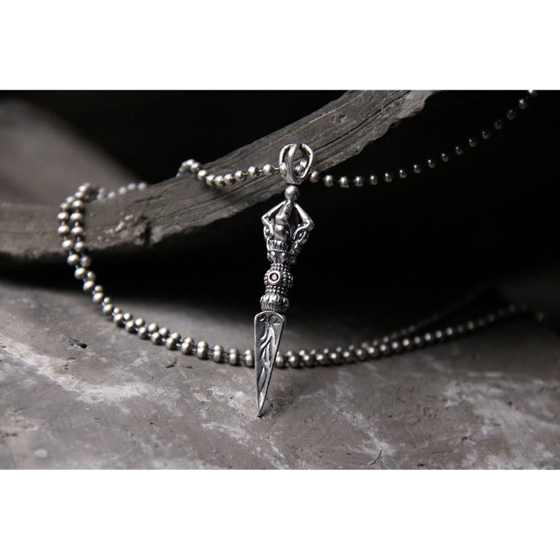 Collier Dorje Vajra en argent sterling 925 | Illumination spirituelle