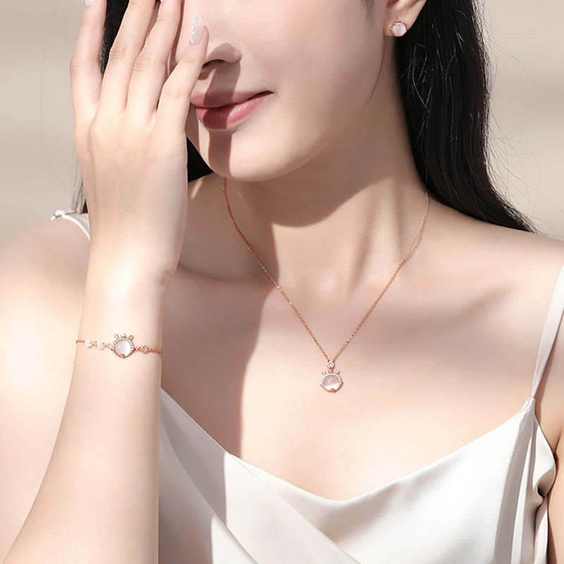 Bracelet de protection œil de chat dragon en argent sterling 925