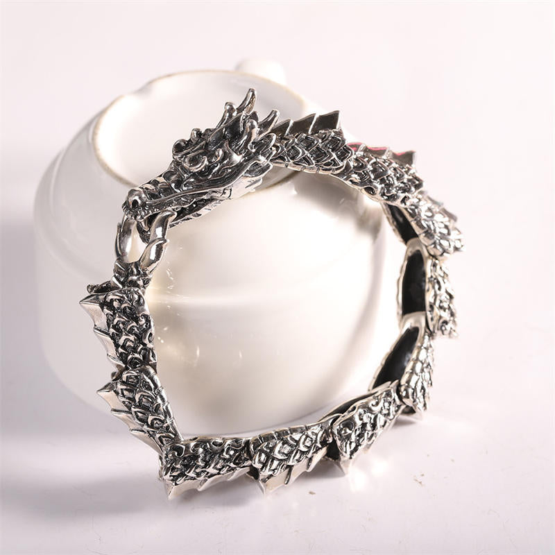 Bracelet Dragon Chance et Succès en Argent Sterling 925