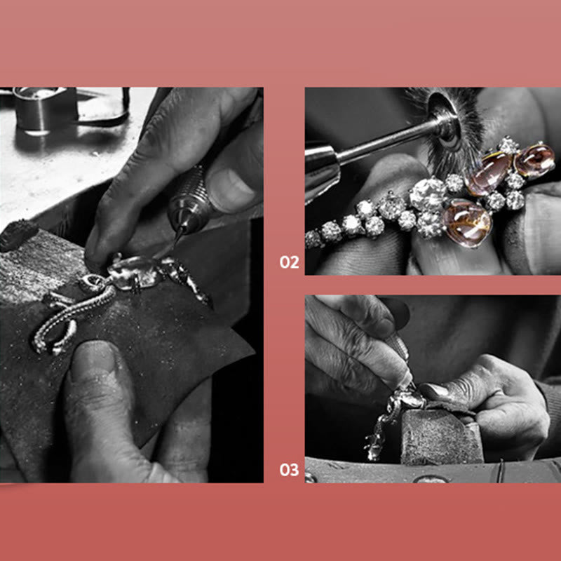 Collier dragon en argent sterling 925 pour la chance et la protection