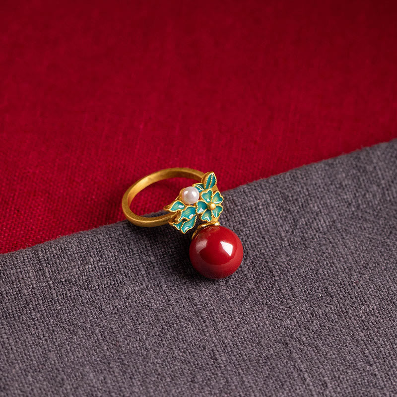 Ensemble de colliers de bénédiction en argent sterling 925, or, perles de cinabre