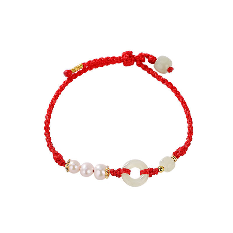 Bracelet boucle de paix en argent sterling 925 plaqué or et jade Hetian