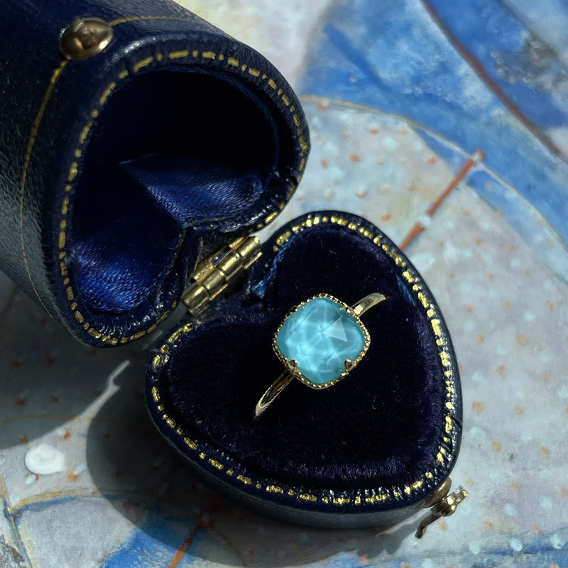 Parure de bijoux de protection en argent sterling 925 plaqué or avec turquoise