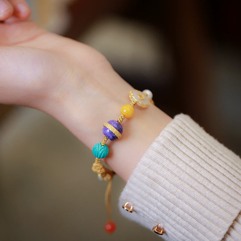 Bracelet porte-bonheur en argent sterling 925 et jade Hetian pour la positivité