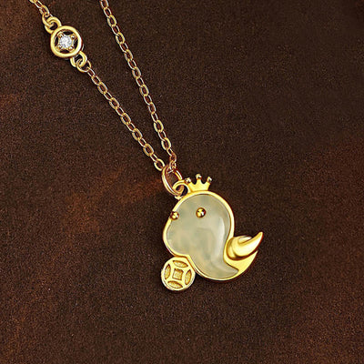 Collier pendentif serpent en argent sterling 925, jade Hetian et agate rouge