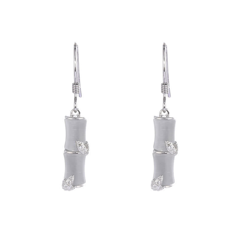 Boucles d'oreilles en argent sterling 925 et jade pour la prospérité et la protection
