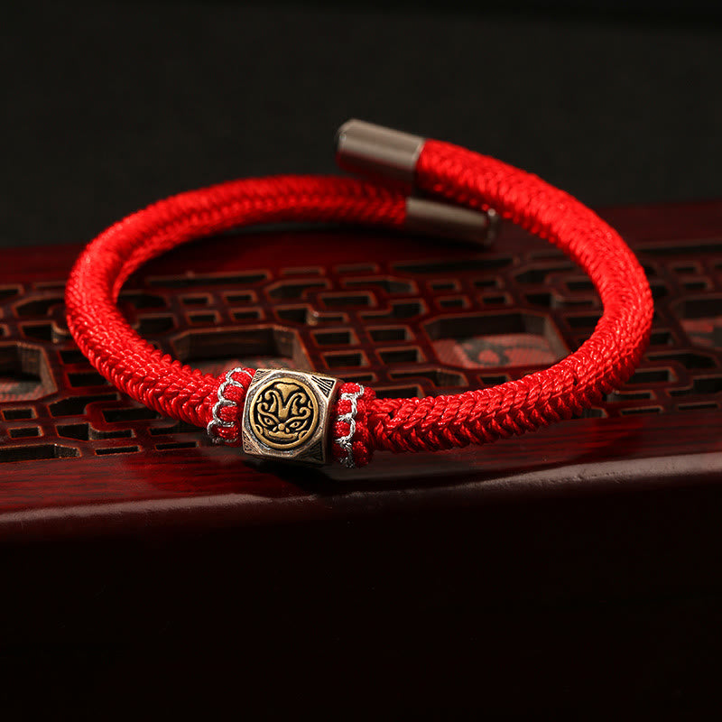 Bracelet King Kong Knot Faith Strength en argent sterling 925
