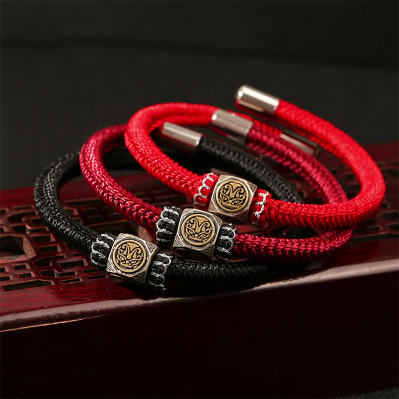 Bracelet King Kong Knot Faith Strength en argent sterling 925