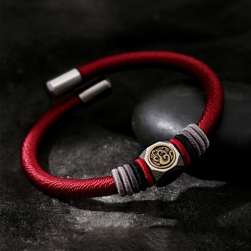 Bracelet King Kong Knot Faith Strength en argent sterling 925