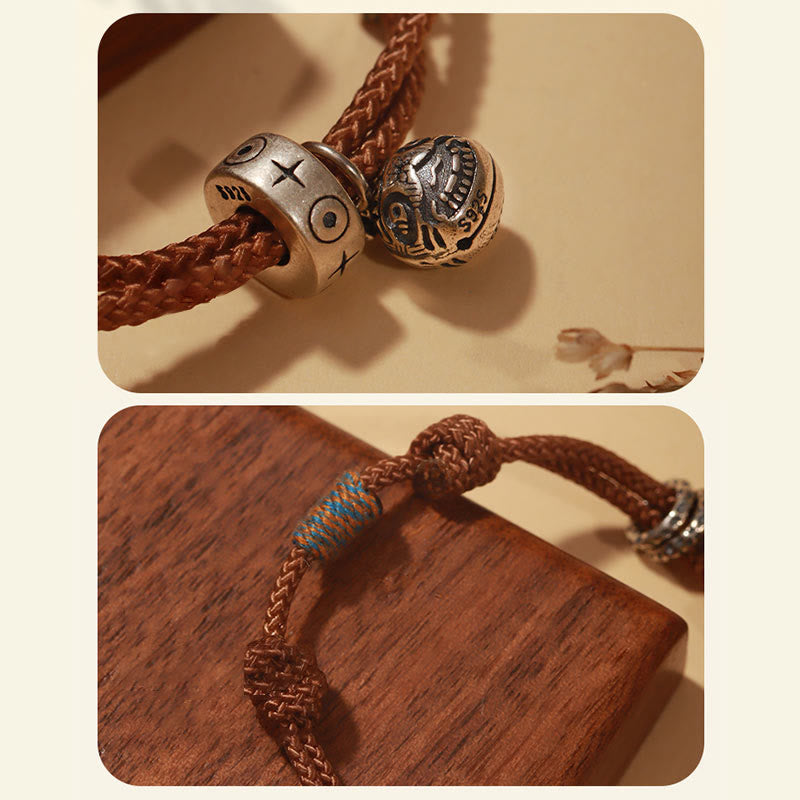 Bracelet poisson koï en argent sterling 925 pour la prospérité et la chance