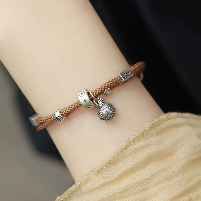 Bracelet poisson koï en argent sterling 925 pour la prospérité et la chance