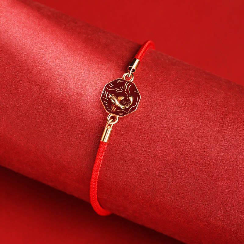 Bracelet porte-bonheur en argent sterling 925 avec motif poisson koï et changement de couleur