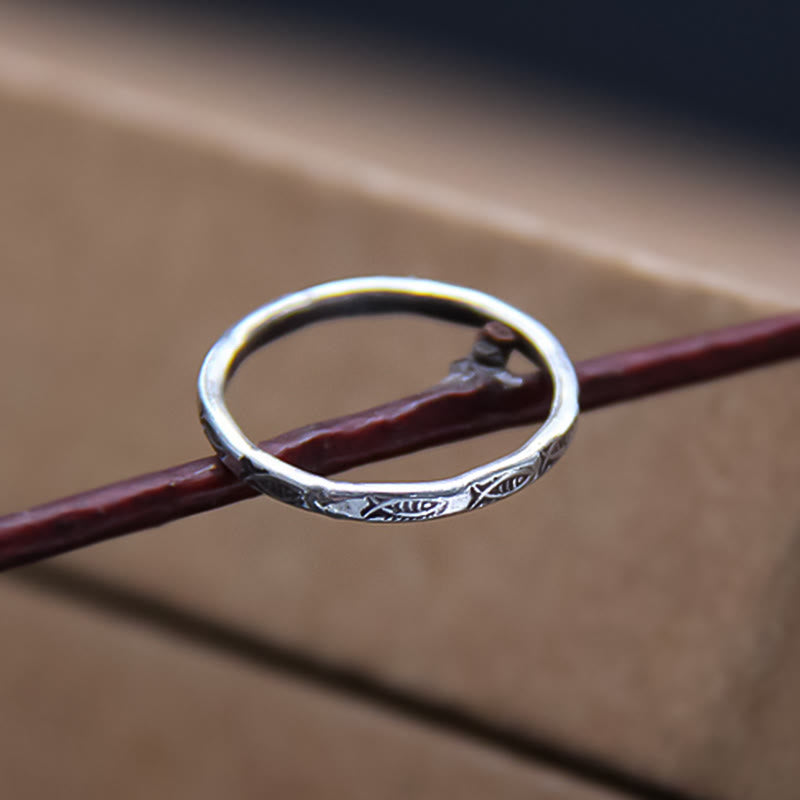 Bague poisson koï en argent sterling 925 pour la chance et la richesse