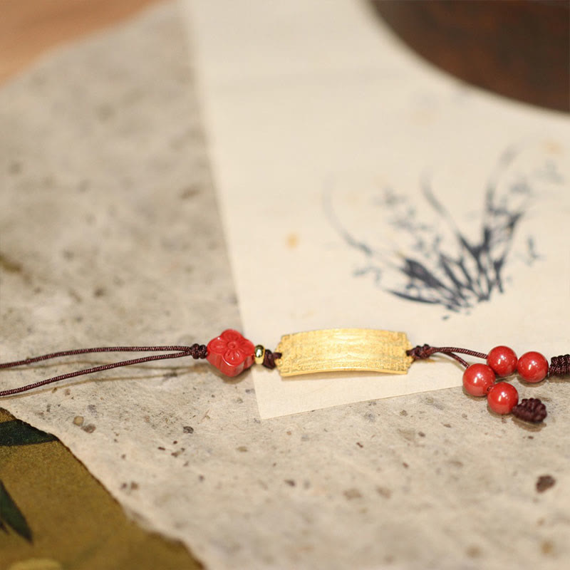 Bracelet porte-bonheur multicolore en argent sterling 925 avec cordon rouge