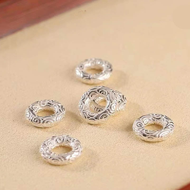 Bracelet et bracelet de cheville spirituels en argent sterling 925 avec boucle de paix