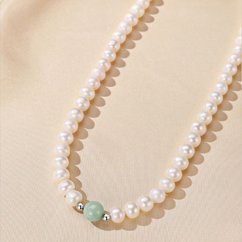 Parure de bijoux en argent sterling 925 avec collier, bracelet et boucles d'oreilles en perles