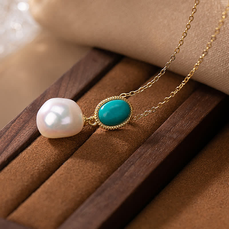 Ensemble de bijoux de guérison en argent sterling 925 et perles turquoise